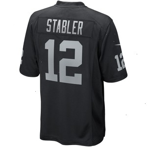 Ken Stabler Las Vegas Raiders Nike Game Retired Player Jersey - Black