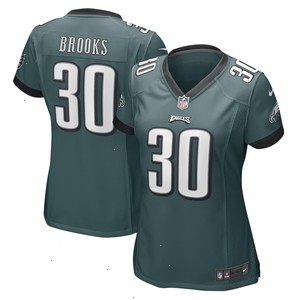 Kennedy Brooks Philadelphia Eagles Nike Women's Game Player Jersey - Midnight Green