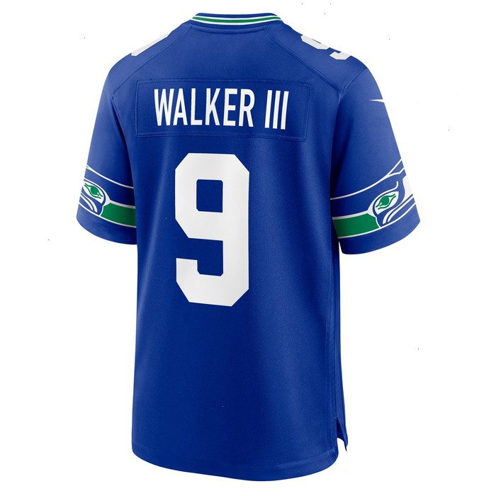 Kenneth Walker III Seattle Seahawks Nike Throwback Player Game Jersey - Royal