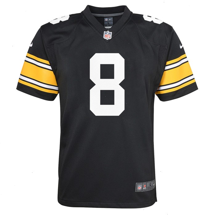 Kenny Pickett Pittsburgh Steelers Nike Youth Game Jersey - Black V1