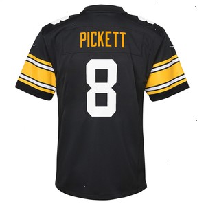 Kenny Pickett Pittsburgh Steelers Nike Youth Game Jersey - Black V1