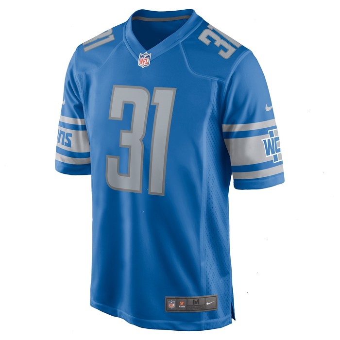 Kerby Joseph Detroit Lions Nike Player Game Jersey - Blue