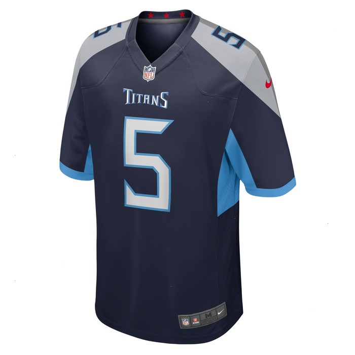 Kevin Hogan Tennessee Titans Nike Home Game Player Jersey - Navy