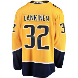 Kevin Lankinen Nashville Predators Fanatics Branded Home Breakaway Player Jersey - Gold