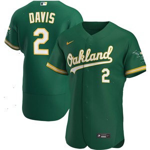 Khris Davis Oakland Athletics Nike Alternate Authentic Player Jersey - Kelly Green