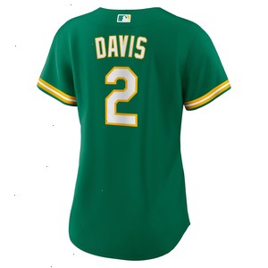 Khris Davis Oakland Athletics Nike Women's Alternate Replica Player Jersey - Green