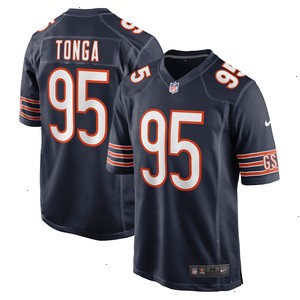 Khyiris Tonga Chicago Bears Nike Game Jersey - Navy