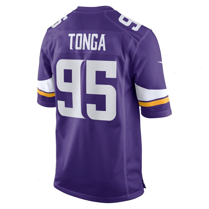 Khyiris Tonga Minnesota Vikings Nike Home Game Player Jersey - Purple