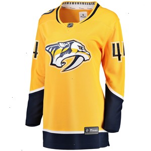 Kiefer Sherwood Nashville Predators Fanatics Branded Women's Home Breakaway Player Jersey - Gold