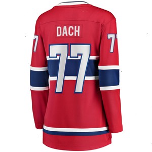 Kirby Dach Montreal Canadiens Fanatics Branded Women's Home Breakaway Player Jersey - Red