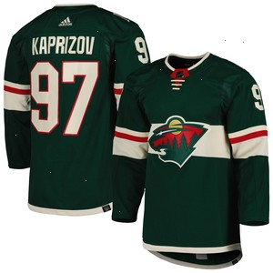 Kirill Kaprizov Minnesota Wild adidas Home Primegreen Authentic Pro Player Jersey - Green