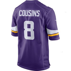 Kirk Cousins Minnesota Vikings Nike Game Jersey - Purple