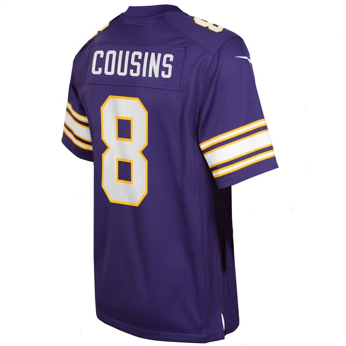 Kirk Cousins Minnesota Vikings Nike Youth Game Jersey - Purple