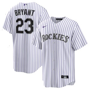 Kris Bryant Colorado Rockies Nike Replica Player Jersey - White/Purple