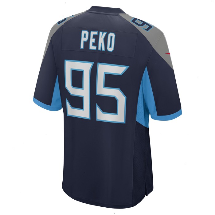 Kyle Peko Tennessee Titans Nike Team Game Jersey - Navy