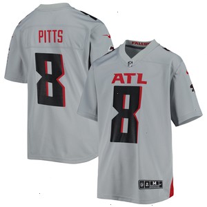 Kyle Pitts Atlanta Falcons Nike Youth Inverted Game Jersey - Gray