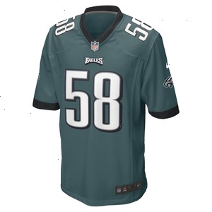 Kyron Johnson Philadelphia Eagles Nike Game Player Jersey - Midnight Green