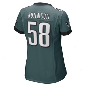 Kyron Johnson Philadelphia Eagles Nike Women's Game Player Jersey - Midnight Green