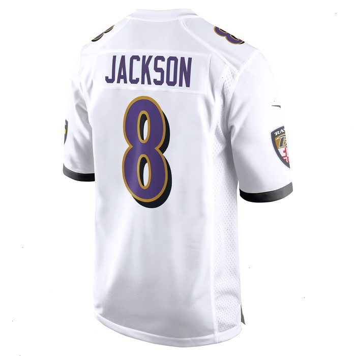 Lamar Jackson Baltimore Ravens Nike Game Jersey - White