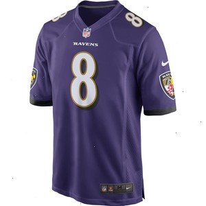 Lamar Jackson Baltimore Ravens Nike Game Player Jersey - Purple