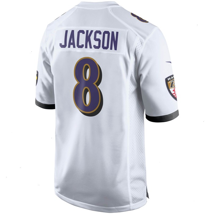 Lamar Jackson Baltimore Ravens Nike Player Game Jersey - White