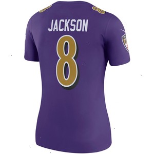 Lamar Jackson Baltimore Ravens Nike Women's Color Rush Legend Player Jersey - Purple