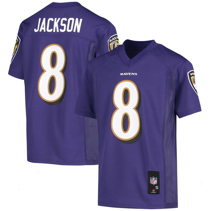 Lamar Jackson Baltimore Ravens Youth Replica Player Jersey - Purple