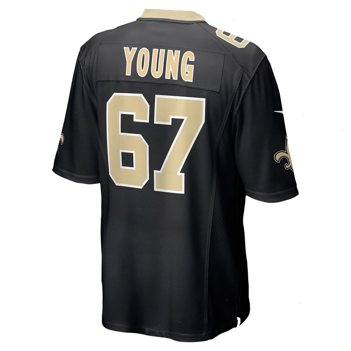 Landon Young New Orleans Saints Nike Game Jersey - Black