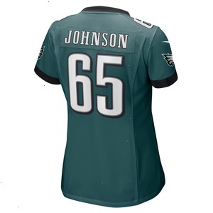 Lane Johnson Philadelphia Eagles Nike Women's Game Jersey - Midnight Green