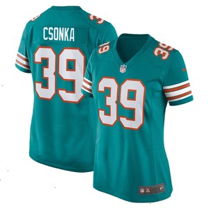 Larry Csonka Miami Dolphins Nike Women's Retired Player Jersey - Aqua