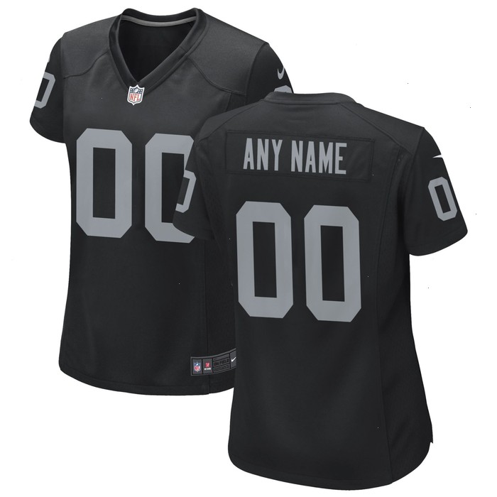 Las Vegas Raiders Nike Women's Custom Game Jersey - Black