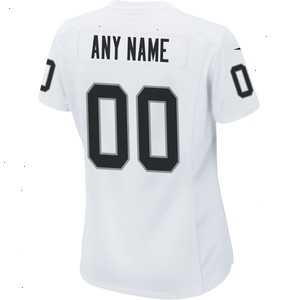 Las Vegas Raiders Nike Women's Custom Game Jersey - White