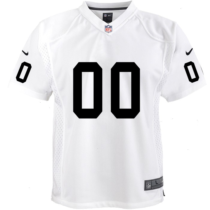 Las Vegas Raiders Nike Youth Team Custom Game Jersey - White