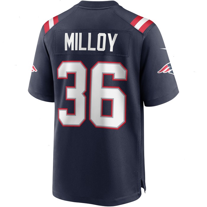 Lawyer Milloy New England Patriots Nike Game Retired Player Jersey - Navy