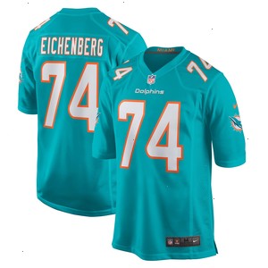 Liam Eichenberg Miami Dolphins Nike Game Jersey - Aqua