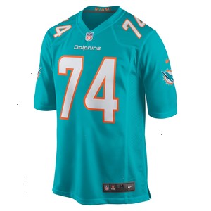 Liam Eichenberg Miami Dolphins Nike Game Jersey - Aqua