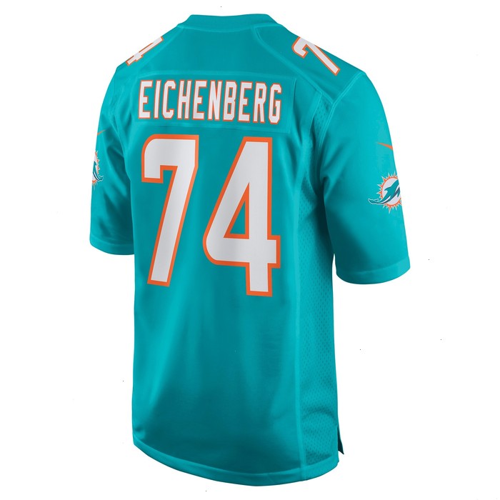 Liam Eichenberg Miami Dolphins Nike Game Jersey - Aqua