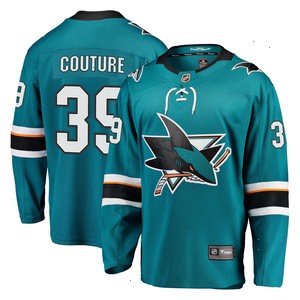 Logan Couture San Jose Sharks Fanatics Branded 2021/22 Home Premier Breakaway Player Jersey - Teal