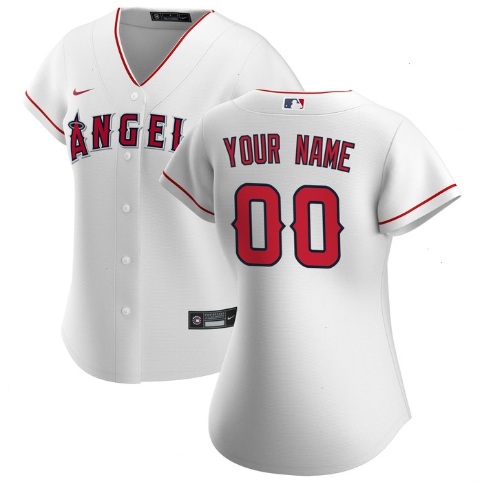 Los Angeles Angels Nike Women's Home Replica Custom Jersey - White