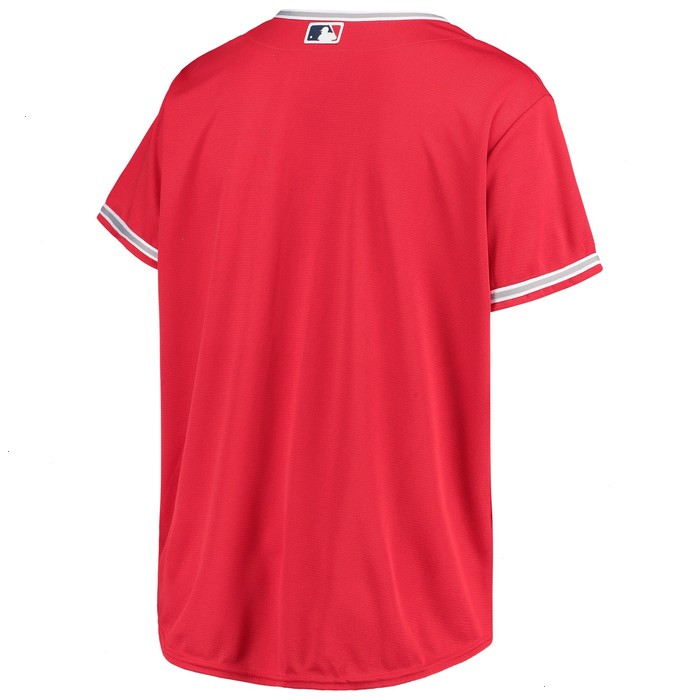 Los Angeles Angels Women's Plus Size Alternate Replica Team Jersey - Red