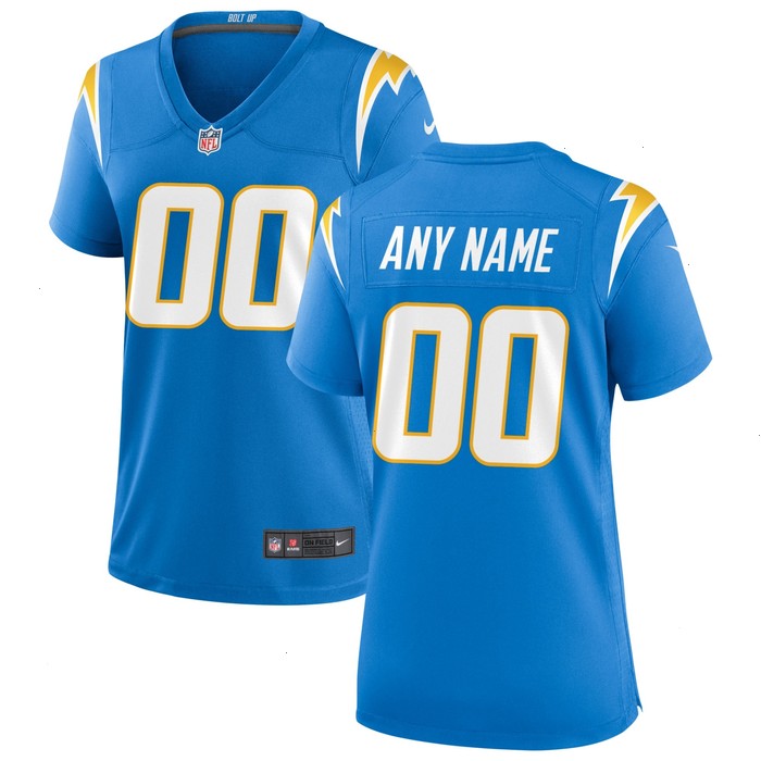 Los Angeles Chargers Nike Women's Custom Game Jersey - Powder Blue