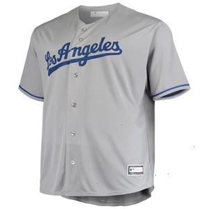 Los Angeles Dodgers Big & Tall Replica Team Jersey - Gray