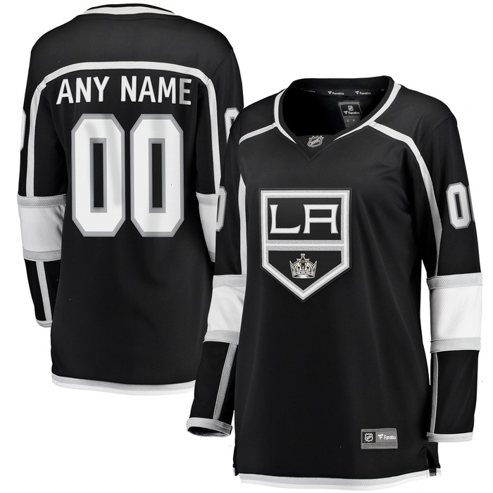 Los Angeles Kings Fanatics Branded Women's 2020/21 Home Breakaway Custom Jersey - Black