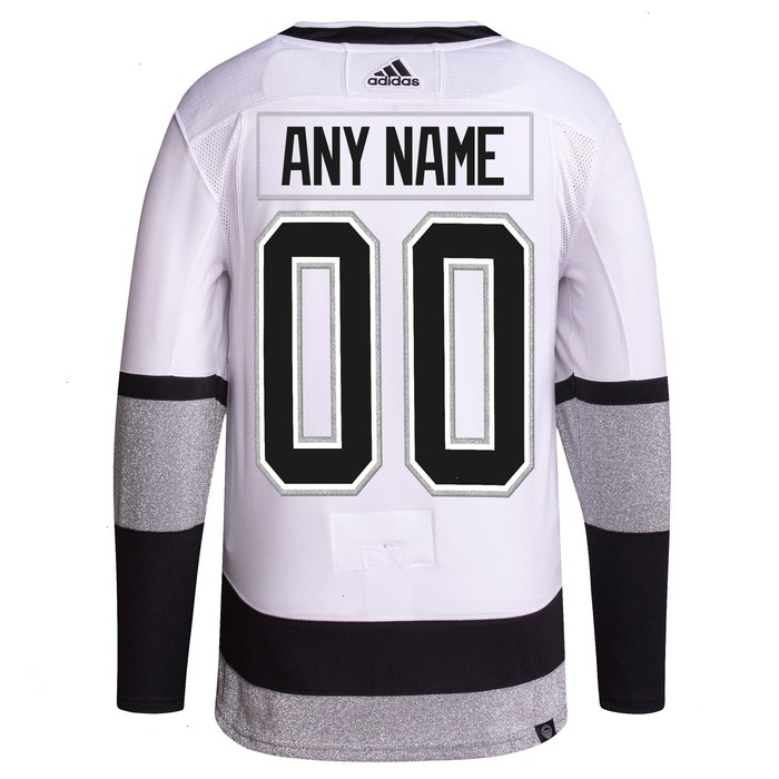 Los Angeles Kings adidas 2021/22 Alternate Primegreen Authentic Pro Custom Jersey - White