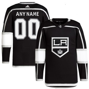 Los Angeles Kings adidas Home Primegreen Authentic Pro Custom Jersey - Black