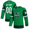  Los Angeles Kings adidas St. Patrick's Day Authentic Custom Jersey - Kelly Green