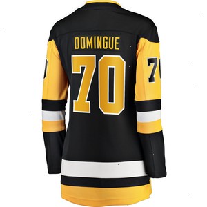 Louis Domingue Pittsburgh Penguins Fanatics Branded Women's Home Breakaway Player Jersey - Black