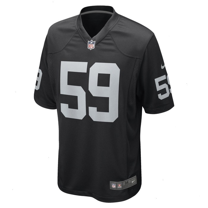 Luke Masterson Las Vegas Raiders Nike Game Player Jersey - Black