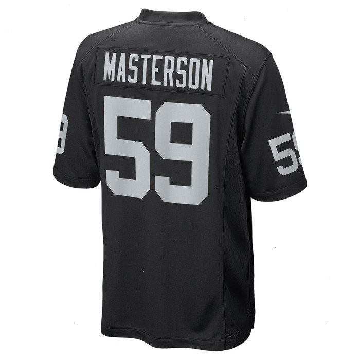 Luke Masterson Las Vegas Raiders Nike Game Player Jersey - Black