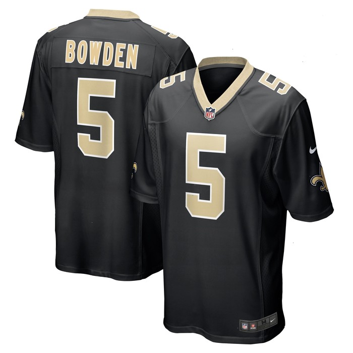 Lynn Bowden Jr. New Orleans Saints Nike Team Game Jersey - Black V1